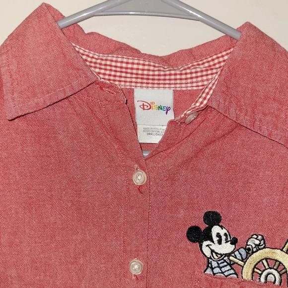 Disney Mickey Sailor 3/4 sleeve button up blouse Women's small Vintage LOT C1 - Picture 6 of 7